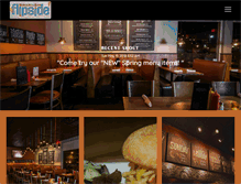 Tablet Screenshot of flipsiderestaurant.com